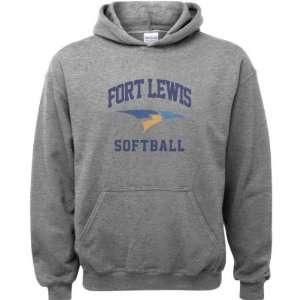 Fort Lewis College Skyhawks Sport Grey Youth Varsity Washed Softball 