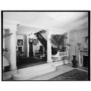  Reception hall,four story townhouse,possibly New York,N.Y 
