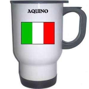 Italy (Italia)   AQUINO White Stainless Steel Mug 