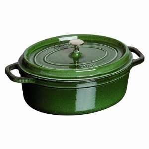 Staub 4.25 Oval Cocotte Dutch Oven   Basil: Baby