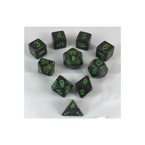  Earth Elemental and Speckled Dice Set 10pc Set in Tube 