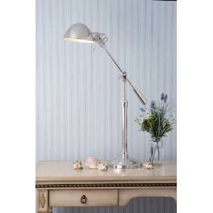   Shiny Silver Linton 23 Linton Complete Table Lamp: Home Improvement