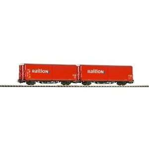  Piko 54403 Railion Long Wheel Base Box Wagons (2): Toys 