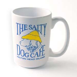  Salty Dog Ceramic Coffee Mug: Kitchen & Dining
