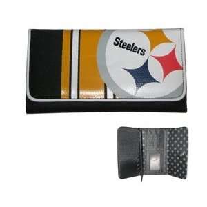 Pittsburgh Steelers Wallet Womens Clutch:  Sports 