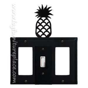   Wrought Iron Pineapple Triple GFI/Switch/GFI Cover: Home Improvement