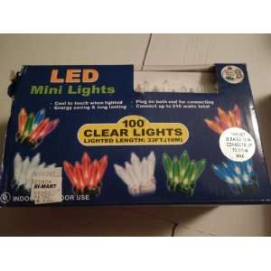  LED 100 Clear Mini Lights (33 Foot Lighted Length (12 Watt 