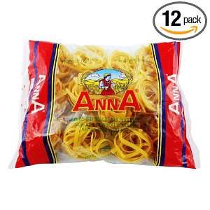 Anna Fettuccine Nests #103, 1 Pound Bags (Pack of 12)  