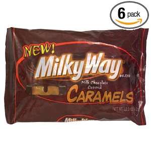 Milky Way Caramels, Chocolate Covered, 12 Ounce Bag (Pack of 6 
