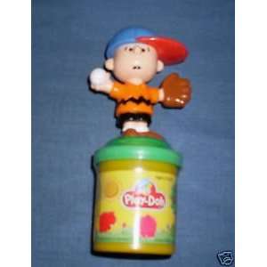   Brown Baseball Player Playdoh Play Doh w Stamp / Stamper: Toys & Games