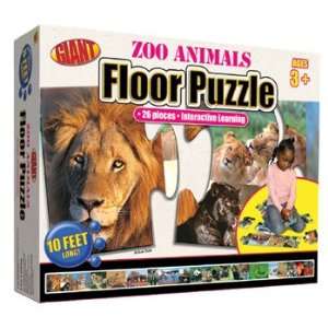  ZOO ANIMALS PUZZLE AGES 3 6: Toys & Games