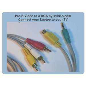  4 pin S video Plus 3.5mm Audio to 3 RCA Cable to Connect 