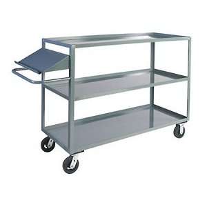  Three Shelf Stock Truck With Writing Stand Handle 36 X 72 