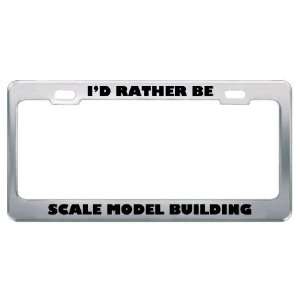  ID Rather Be Scale Model Building Metal License Plate 