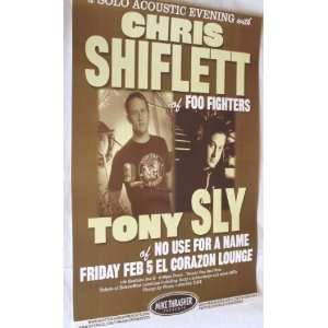 Chris Shiflett Poster   2010 Concert Flyer of Foo Fighters 