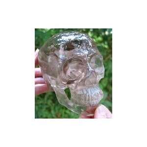   Huge Smoky Quartz Rock Crystal Skull Super Realistic
