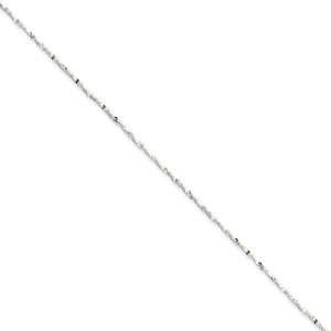   mm, Sterling Silver, Twisted Serpentine Chain   24 inch: Jewelry