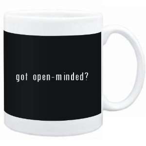 Mug Black  Got open minded?  Adjetives: Sports 