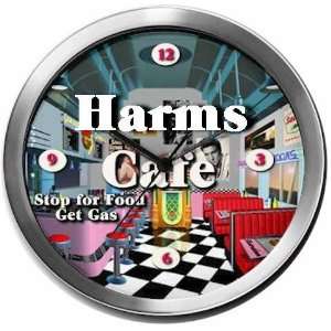  HARMS 14 Inch Cafe Metal Clock Quartz Movement: Kitchen 