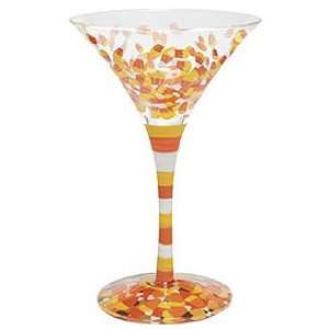  Lolita Martini Glass Glasses Halloween Candy Corn New 