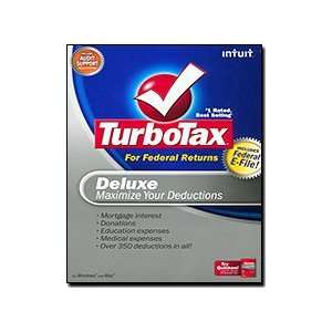   TurboTax 2008 Deluxe Federal Returns + eFile Tax Software for WIN/MAC