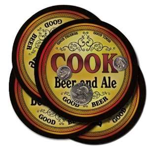  Cook Beer and Ale Coaster Set: Kitchen & Dining