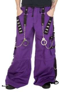  Tripp Black And Purple Strap Zip Off Pants Clothing