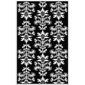 The Rug Market Kids Mini Damask 11511 Black and White Contemporary 28 