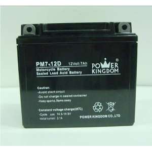  PowerStar Motorcycle Battery for PM7 12D Automotive