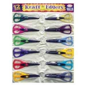 Ecr4Kids 12piece Kraft Edgers Classpack In Vinyl Storage Pouch 6 Packs 