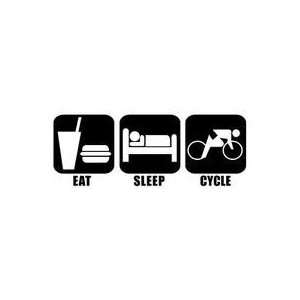  Eat Sleep Cycle Vinyl Graphic Sticker Decal cycling 