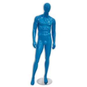  Glossy Light Blue Male Abstract Mannequin Display NEW 