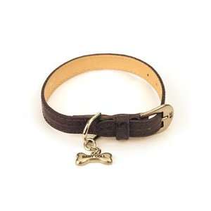  Casis Gator Embossed Italian Leather Dog Collar by Donald 