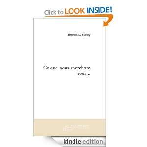   tous (French Edition) Fanny Brones  Kindle Store