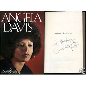Angela Davis Black Panther Radica Signed Autograph Book  