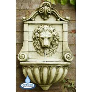  King Lion Head Wall Water Fountain: Patio, Lawn & Garden