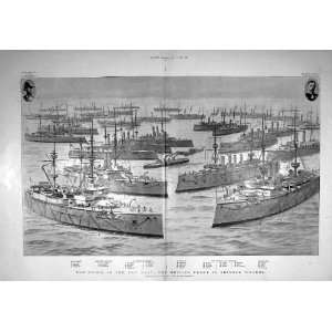 1898 War Ships China Handy Linner Powerful Narcissus