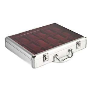  18 Watch Aluminium & Clear Display Box Case New: Home 
