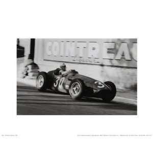   : Jesse Alexander   Grand Prix Of Monaco, 1956 Canvas: Home & Kitchen