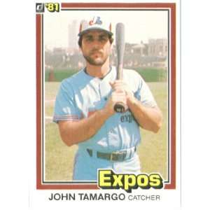  1981 Donruss # 210 John Tamargo Montreal Expos Baseball 