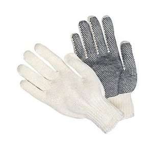  String Knit Glove w/ PVC Dotes on One Side, 1 Dz.: Home 