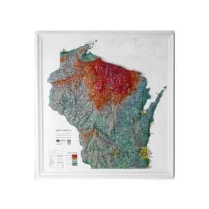 American Educational K WI2021 Wisconsin State NCR Map, 21 Length x 20 
