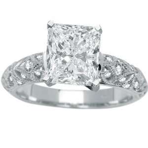  1.37 Carat Prong Set Round Diamonds Engagement Ring 