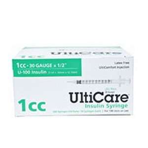   UltiCare Insulin Syringe   1cc, 30g x 1/2