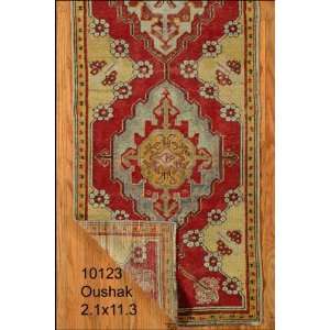    2x11 Hand Knotted Oushak Turkey Rug   21x113: Home & Kitchen