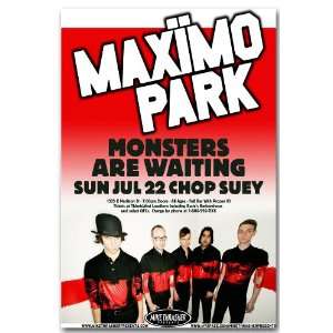  Maximo Park Poster   Concert Flyer   Quicken the Heart 