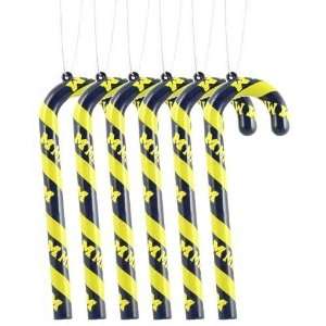  Michigan Set of 6 Candy Cane Ornaments: Home & Kitchen