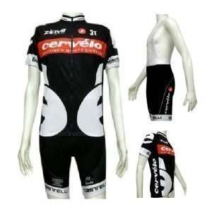  2010 Cervelo Test Team Black Short Sleeves Cycling Jersey 