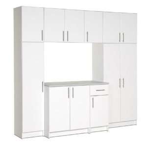  White Wall Storage Unit White: Office Products