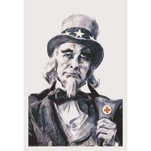  Vintage Art Uncle Sam for the Red Cross   11145 3: Home 